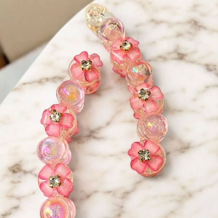 Iridescent Bloom Banana Clip