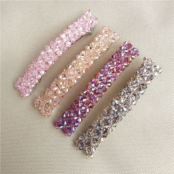 Crystal Weave Banana Clip