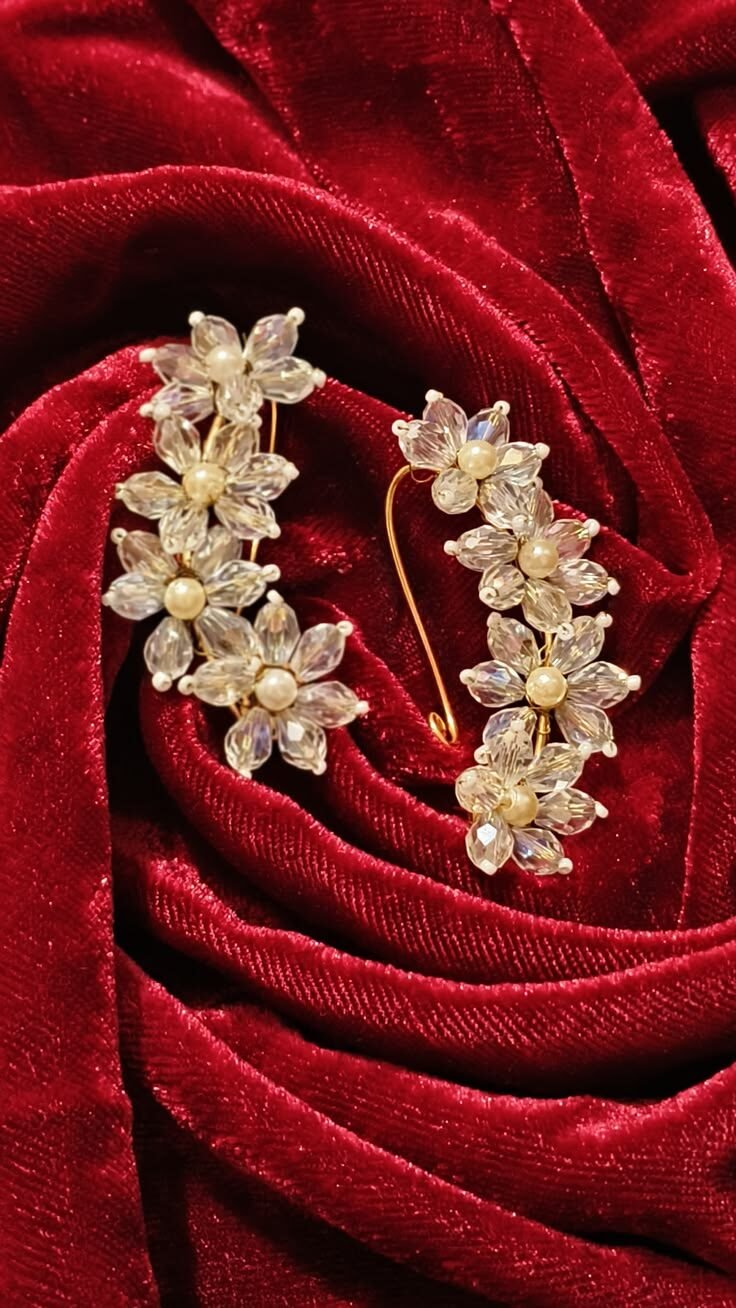 Crystal Bloom Cluster Pin