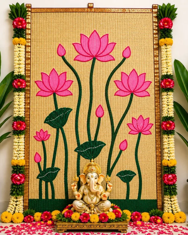 Lotus Handwoven Cora Mat Backdrop 6×4 ft